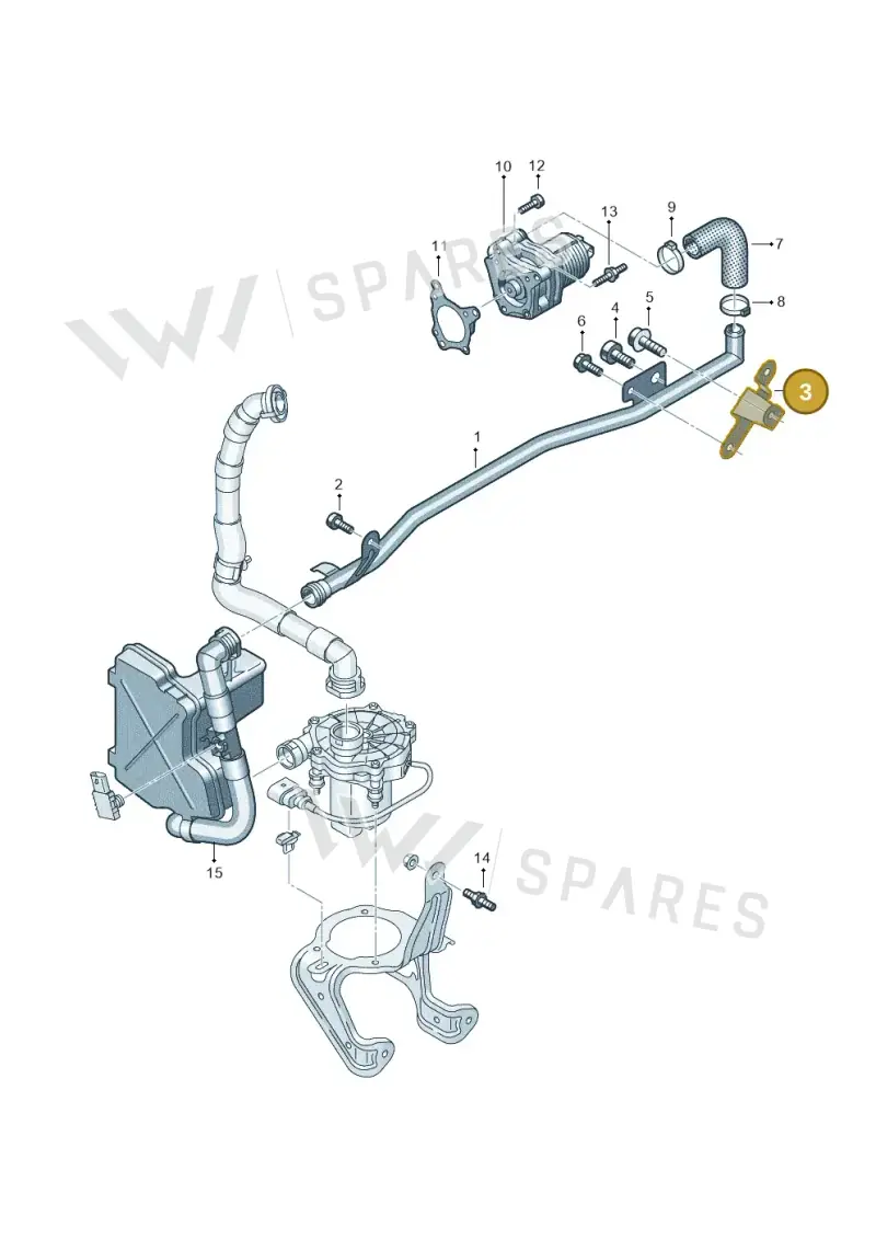 06L131166A — Audi Q8 Quattro 3,0 (2018-) diagram 430131110, position 3