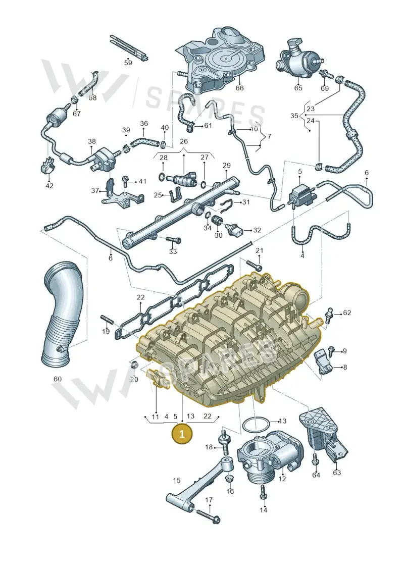06L133201DM — Audi A6 2.0 (2018-) diagram 798133160, position 1