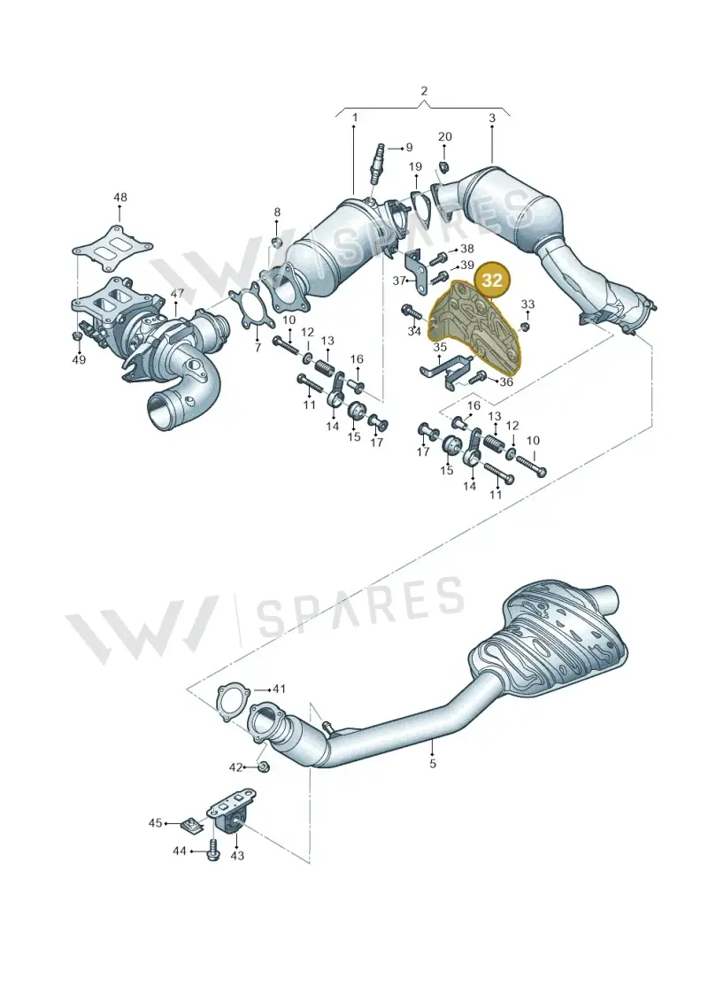 06L253243R — Audi Q5 (2016-2025) diagram 896253450, position 32