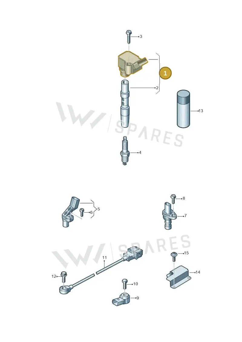 06L905110K — Audi Q8 Quattro 3,0 (2018-) diagram 849905000, position 1