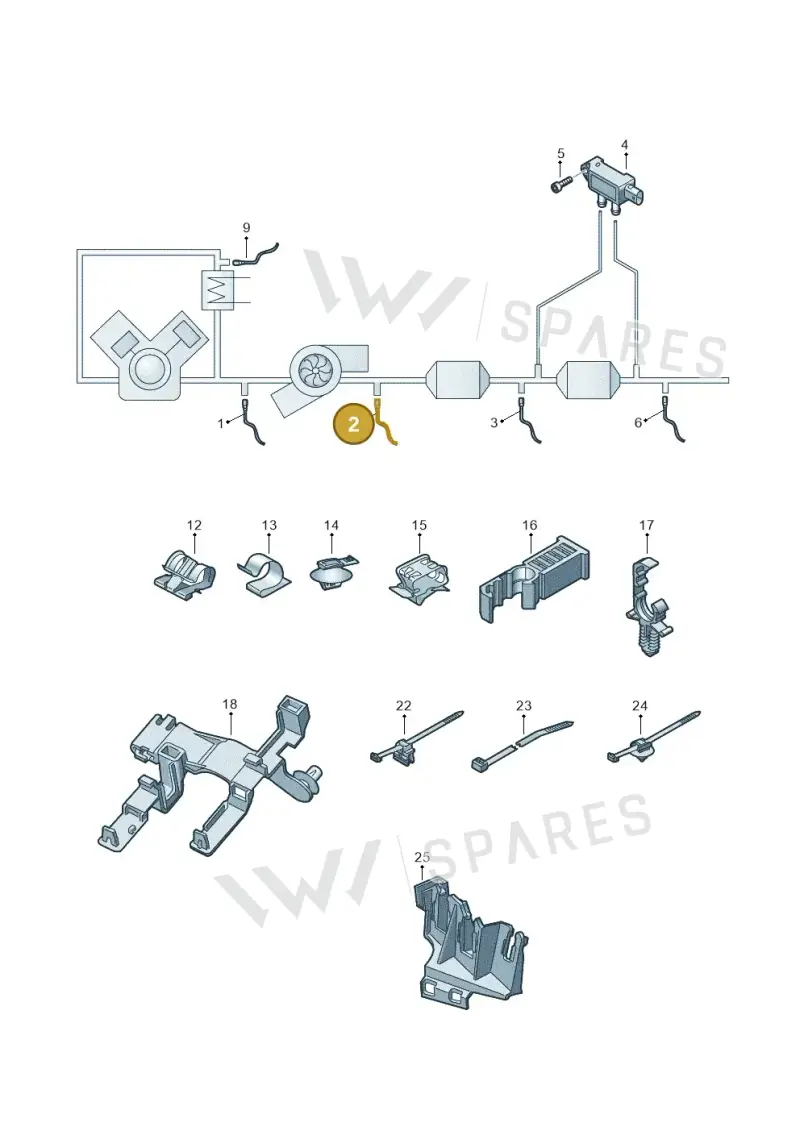 06L906265B — Audi A5 Sportback (2016-2020) diagram 897906003, position 2