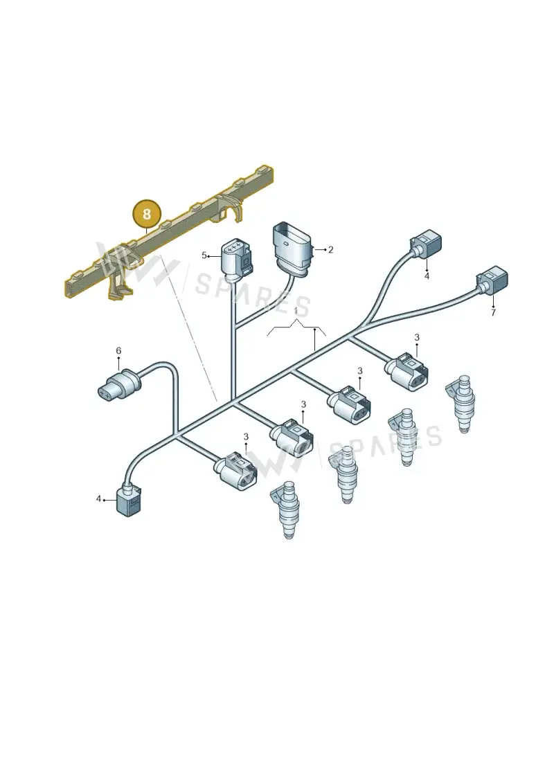 06L971824H — Audi Q8 Quattro 3,0 (2018-) diagram 597971200, position 8