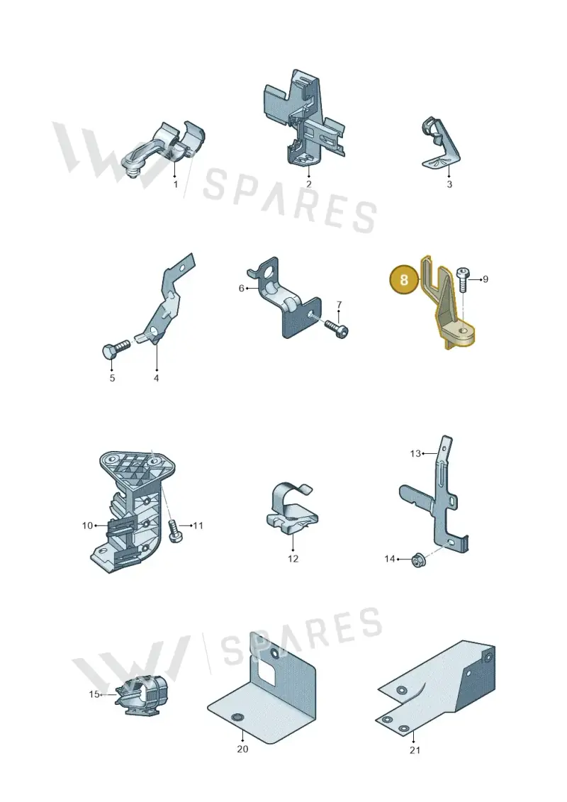 06L971845A — Audi Q2 2.0 TDI (2016-2018) diagram 803971000, position 8