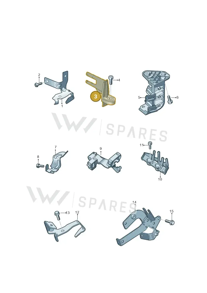 06L971845A — Audi A5 Cabrio 2.0 (2016-2018) diagram 848971000, position 3