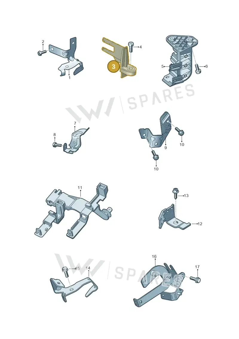 06L971845A — Audi Q5 (2016-2020) diagram 896971000, position 3