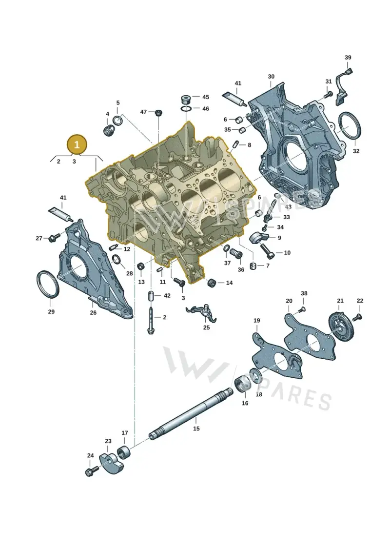 06M103011GA — Audi RS4 Avant (2017-2025) diagram 849103180, position 1
