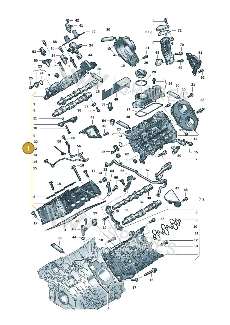 06M103062BQ — Audi A5 Limousine (2024-2025) diagram 849103330, position 1