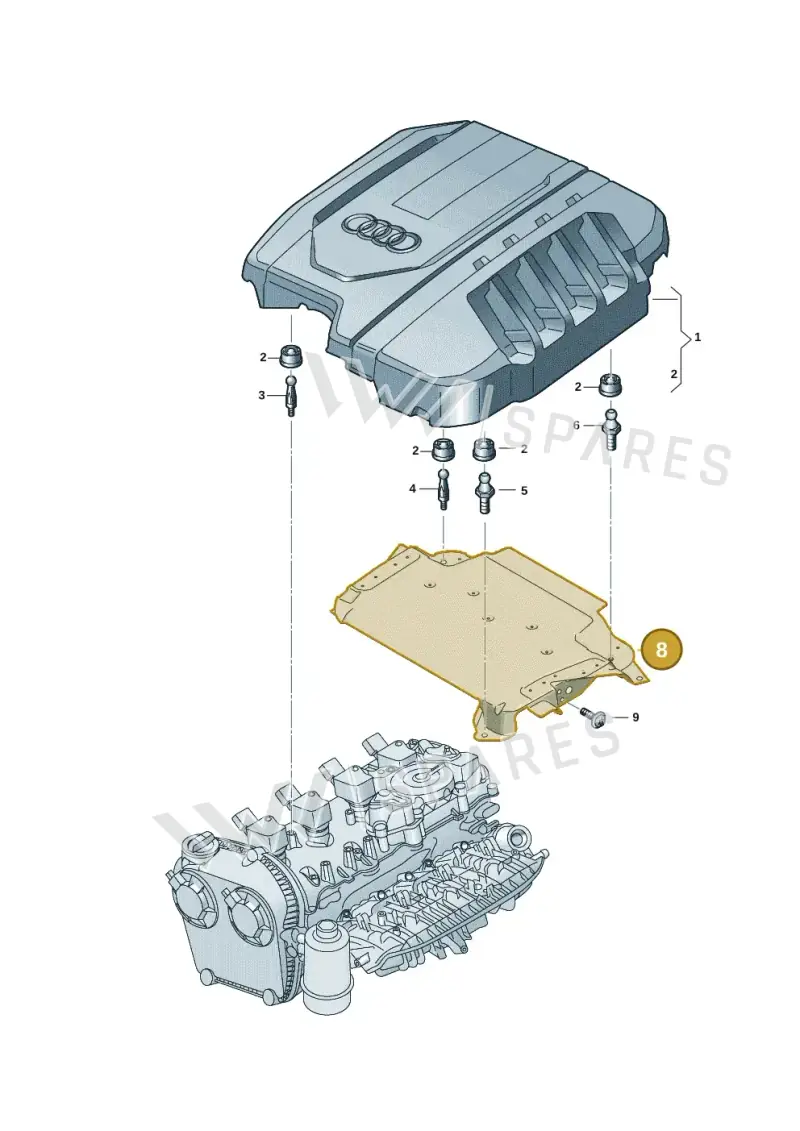 06M103097L — Audi A5 Limousine (2024-2025) diagram 8wk103050, position 8