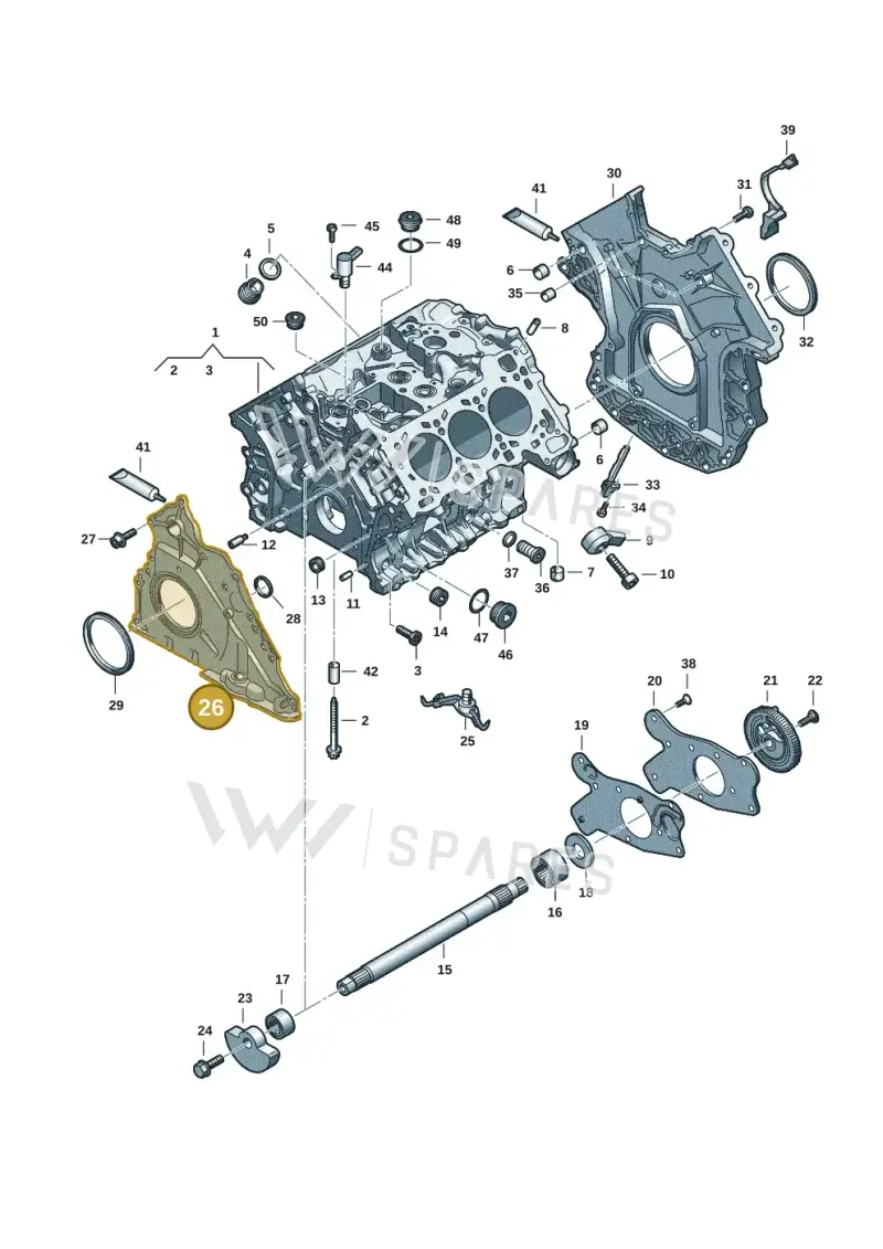 06M103153J — Audi A5 Limo 2.0 (2024-) diagram 849103182, position 26