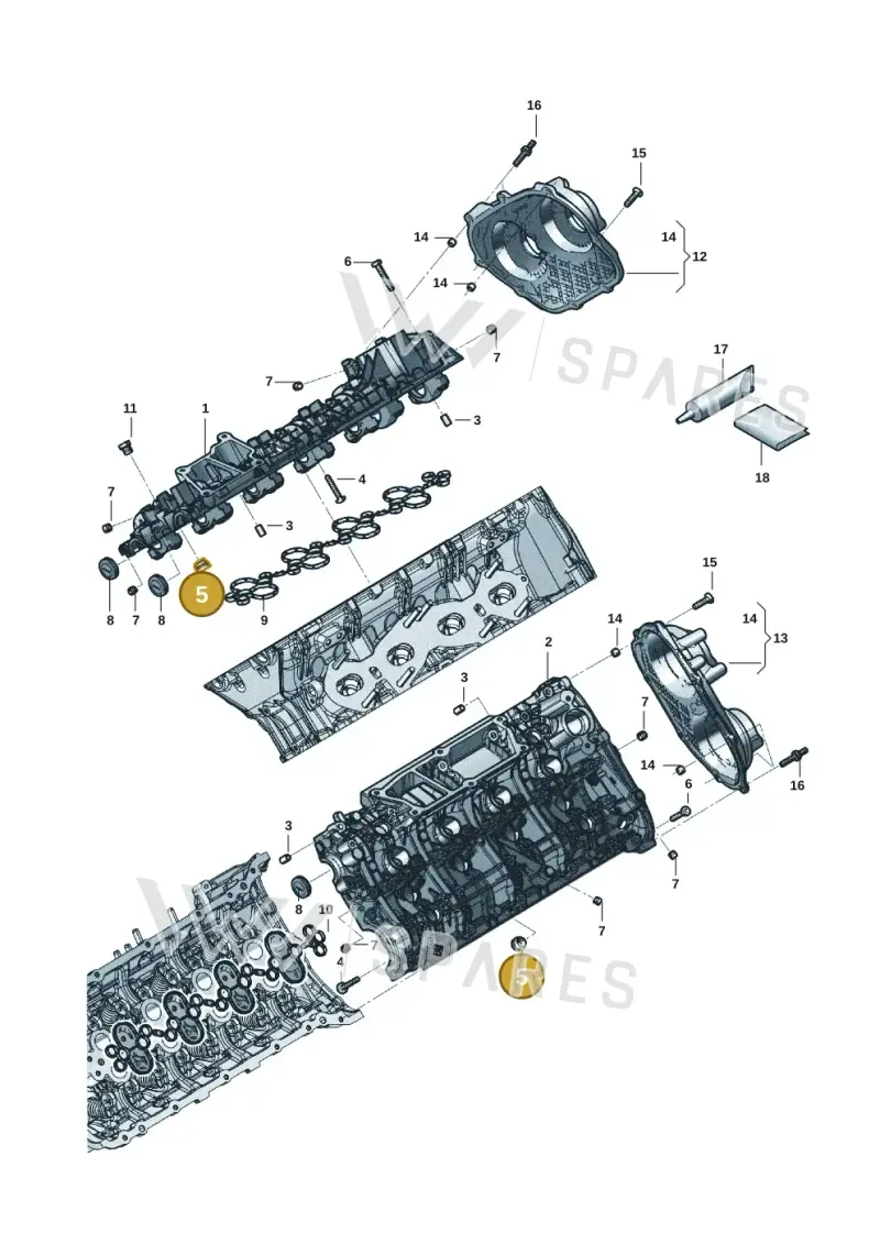 06M103201D — Audi RS6 Avant (2019-) diagram 819103271, position 5