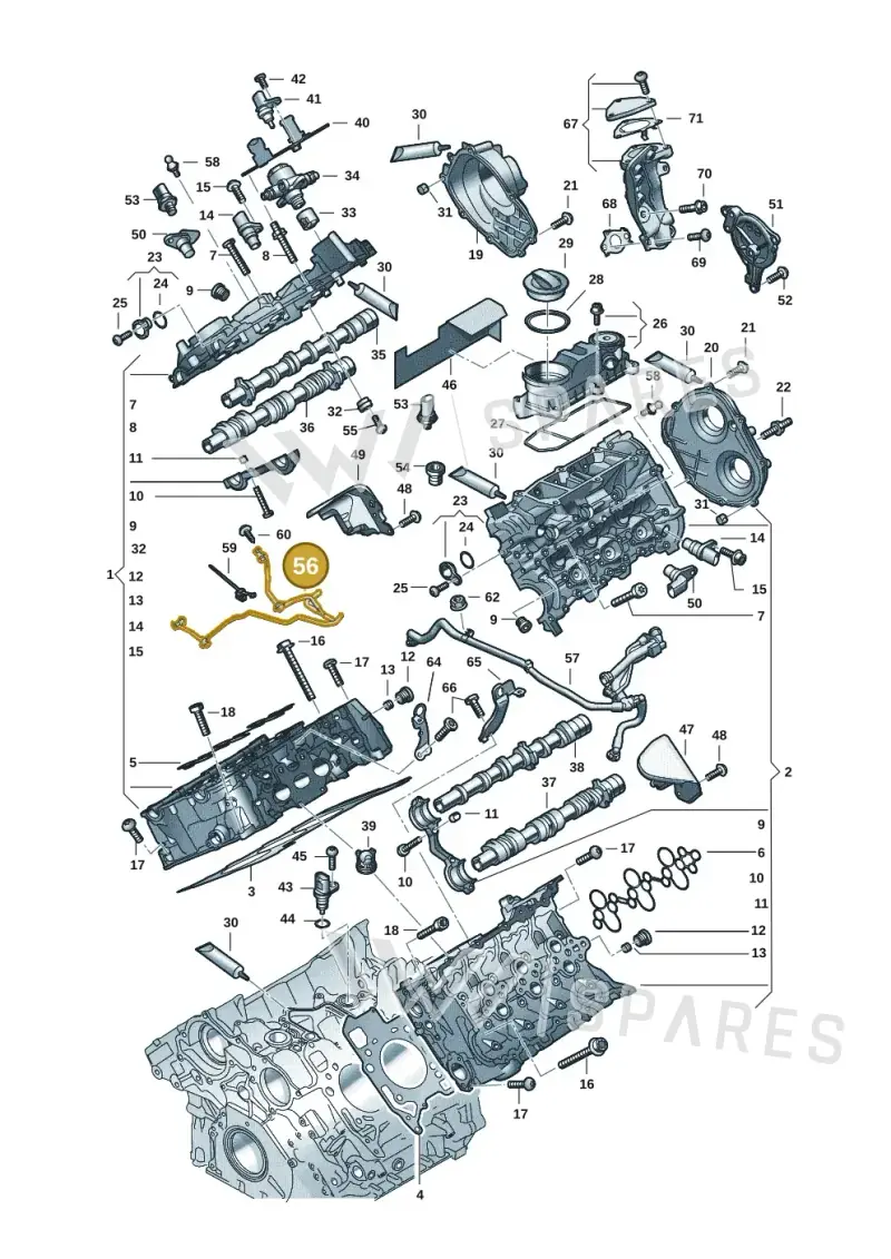 06M103217EG — Audi A5 Limousine (2024-2025) diagram 849103331, position 56