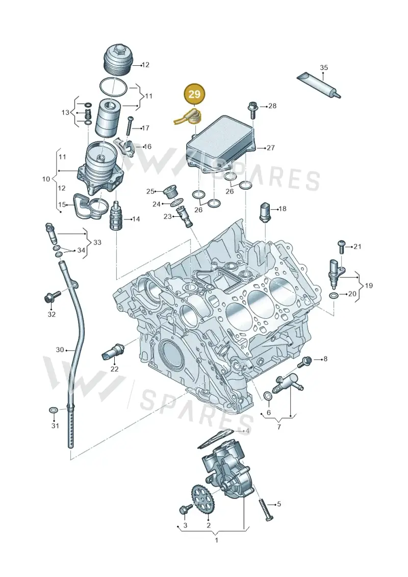 06M103217EG — Audi A5 Limousine (2024-2025) diagram 849115200, position 29