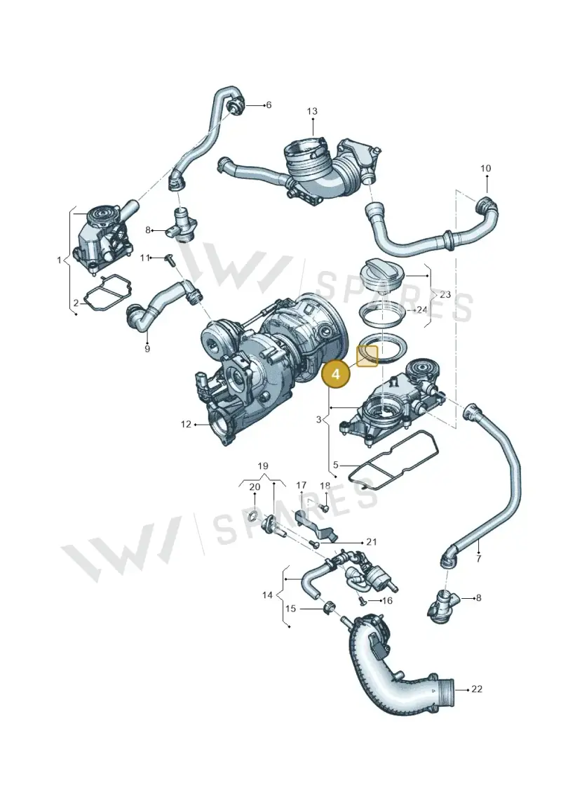 06M103727A — Audi RS6 Avant (2019-) diagram 838103048, position 4