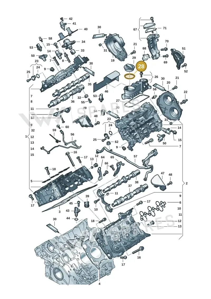 06M103727C — Audi A5 Limousine (2024-2025) diagram 849103330, position 28