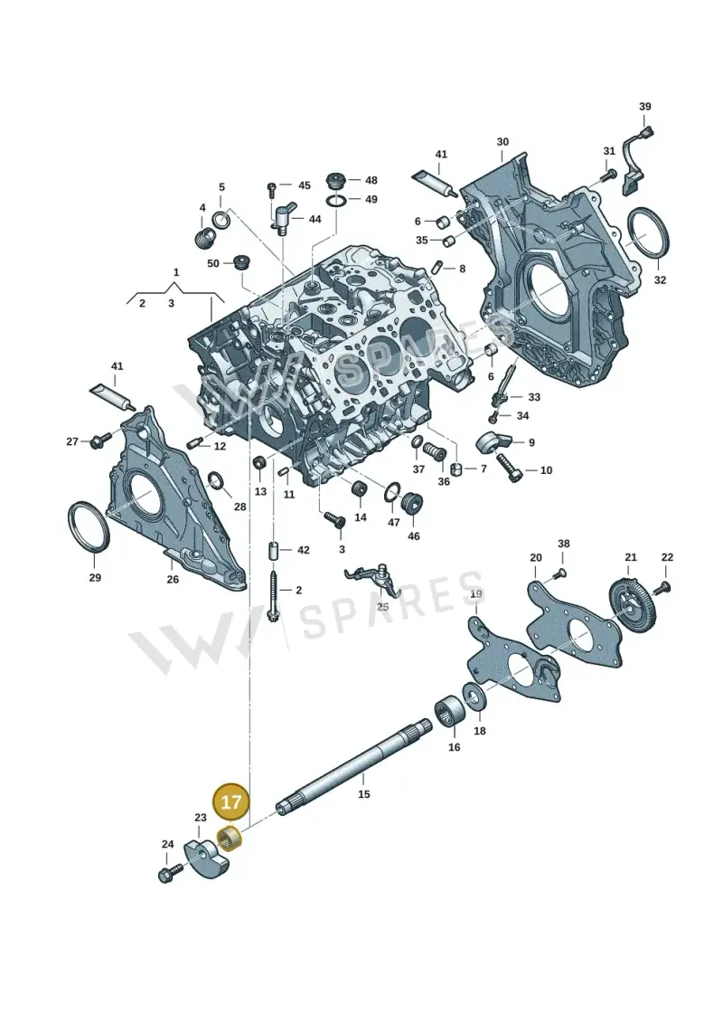 06M103869D — Audi A5 Limo 2.0 (2024-) diagram 849103182, position 17