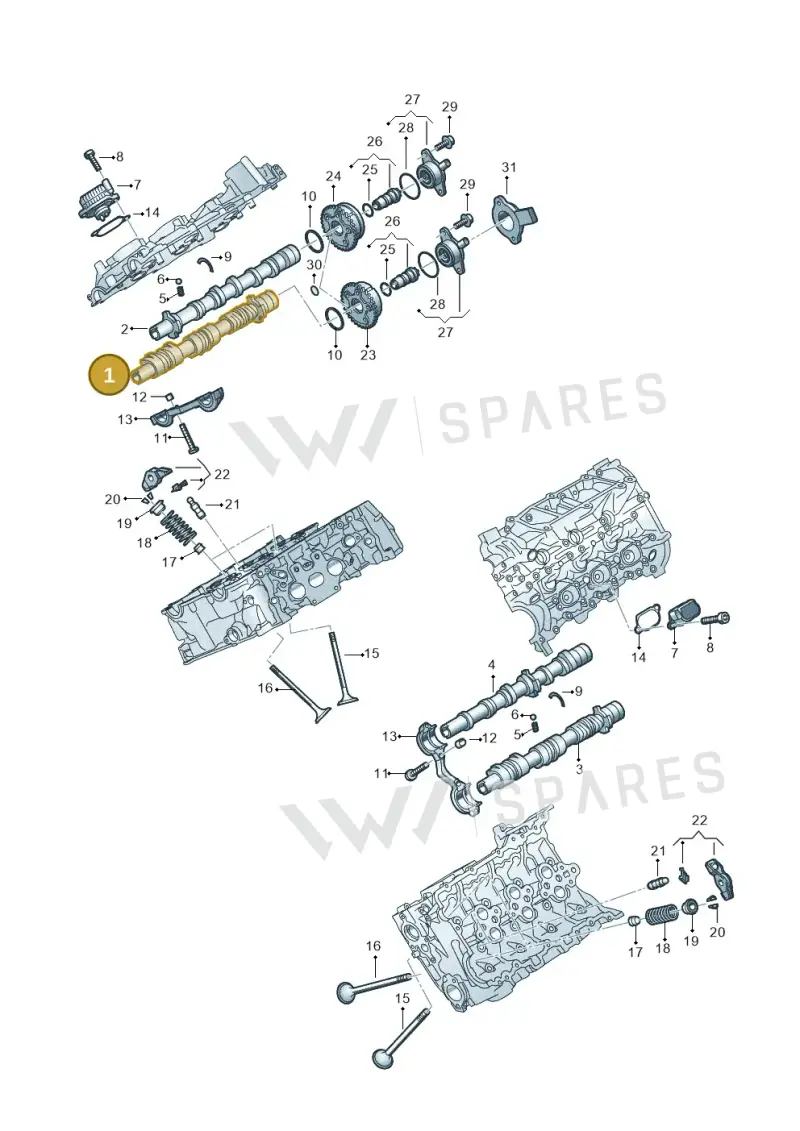 06M109003CQ — Audi A6 2.0 (2018-) diagram 849109180, position 1