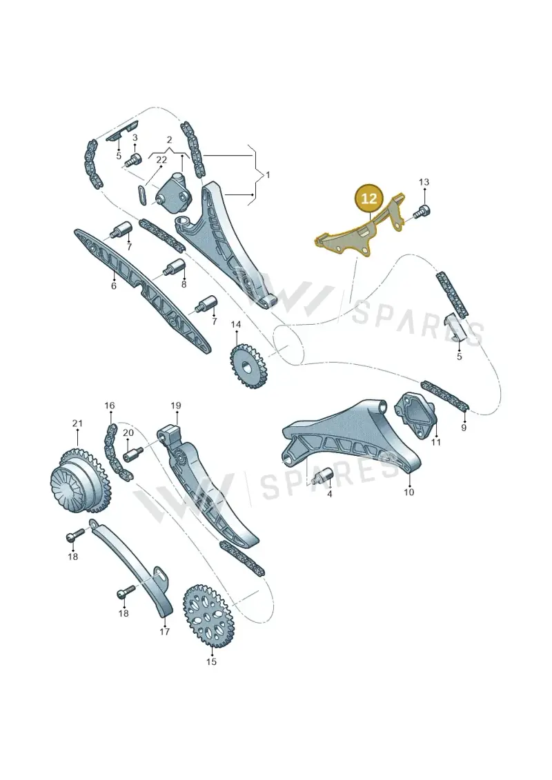 06M109513J — Audi Q8 Quattro 3,0 (2018-) diagram 849109350, position 12