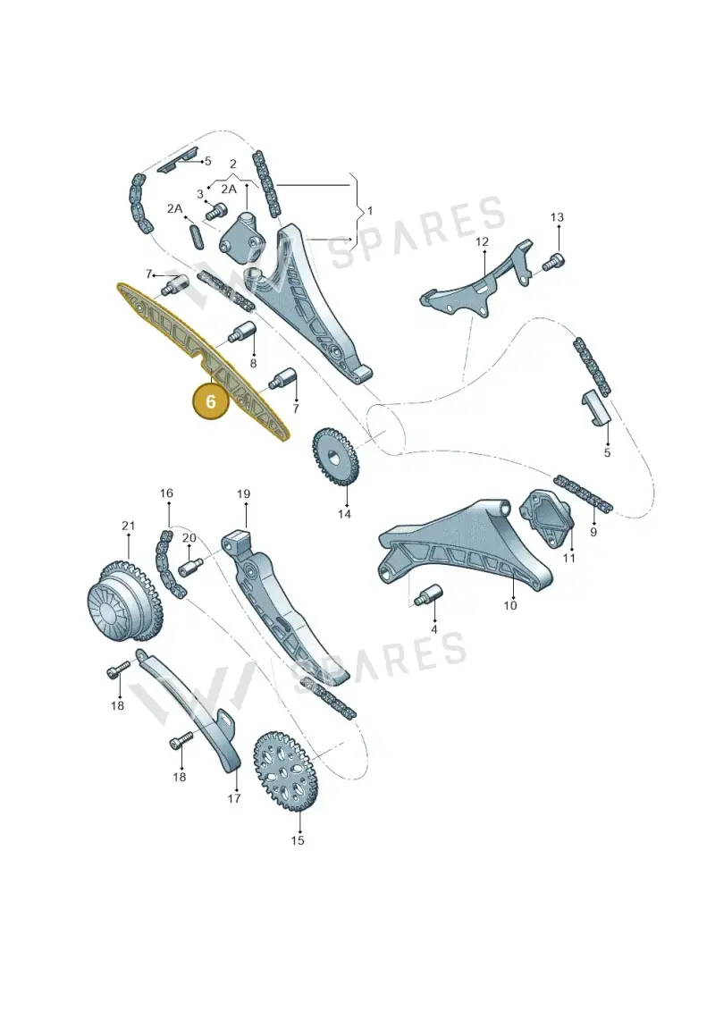 06M109514F — Audi A6 L 2.0 (2018-) diagram 577109035, position 6