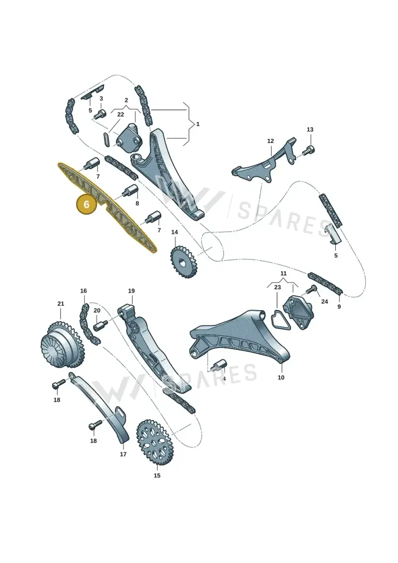 06M109514F — Audi A5 Limo 2.0 (2024-) diagram 849109351, position 6