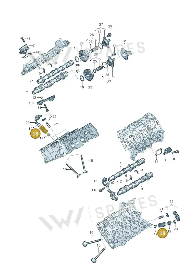 06M109623D — Audi A5 Limo 2.0 (2024-) diagram 849109180, position 18