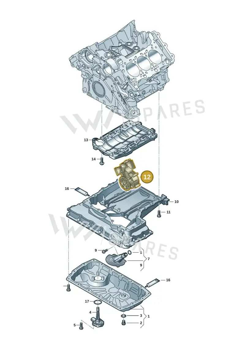 06M115103AA — Audi A5 Limousine (2024-2025) diagram 849103191, position 12