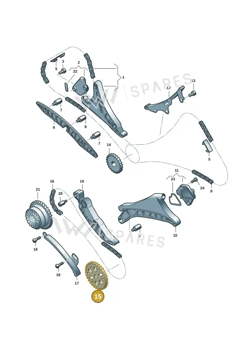 06M115121E — Audi A5 Limousine (2024-2025) diagram 849109351, position 15