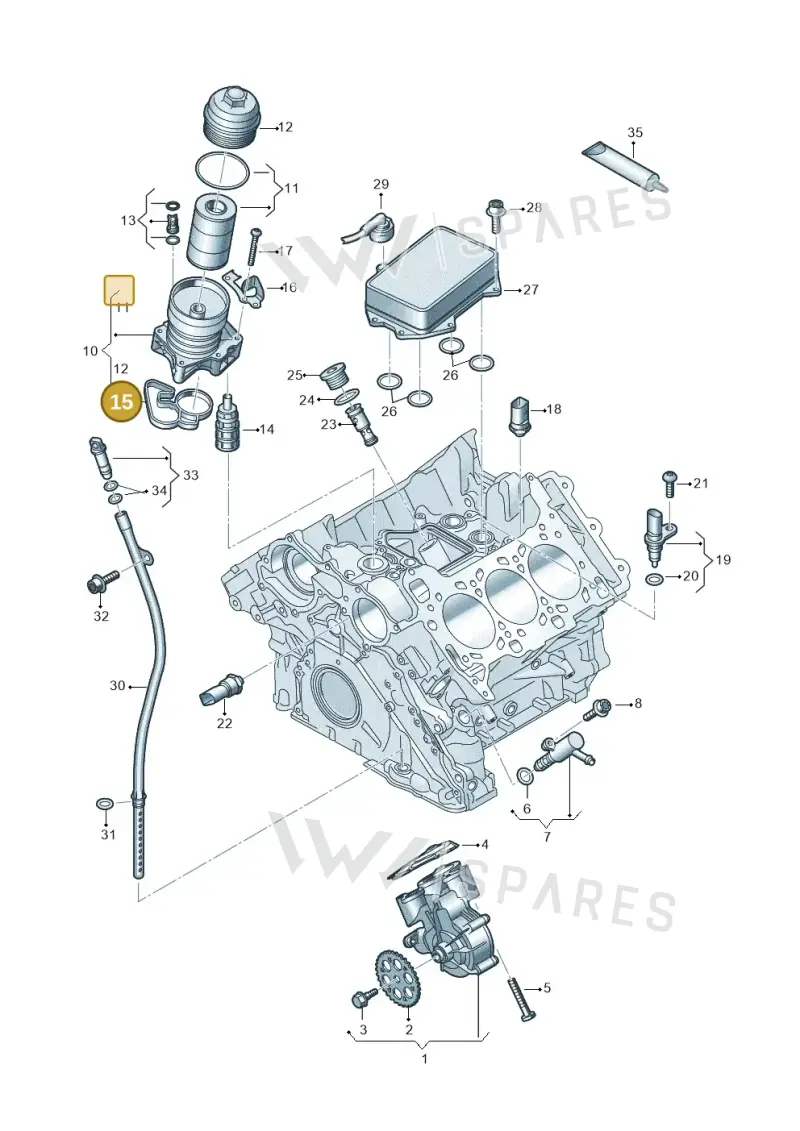 06M115441G — Audi A5 Limo 2.0 (2024-) diagram 849115200, position 15