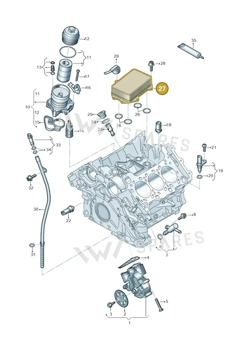 06M117015M — Audi A5 Limo 2.0 (2024-) diagram 849115200, position 27