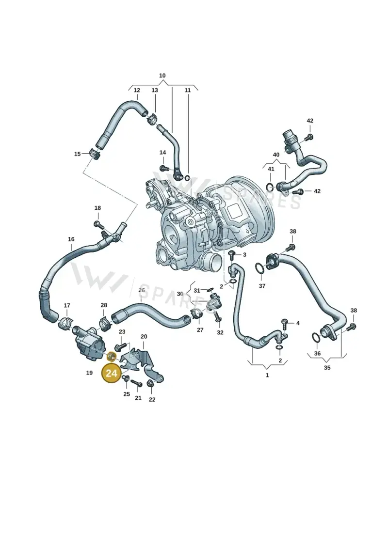 06M121275D — Audi A5 Limousine (2024-2025) diagram 06m121010, position 24