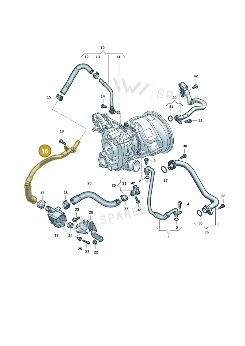 06M121507G — Audi A5 Limousine (2024-2025) diagram 06m121010, position 16