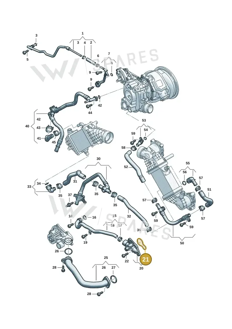 06M121539 — Audi A5 Limousine (2024-2025) diagram 06m121000, position 21