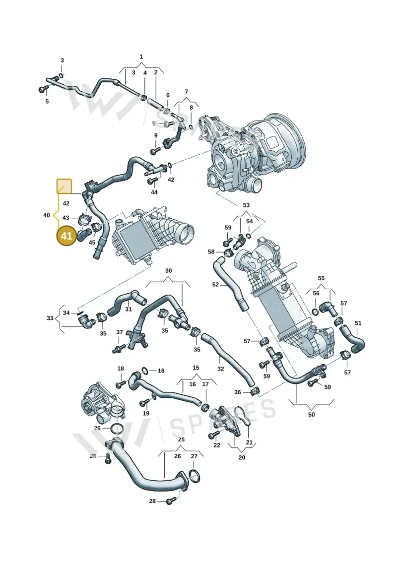 06M122062H — Audi A5 Limousine (2024-2025) diagram 06m121000, position 41