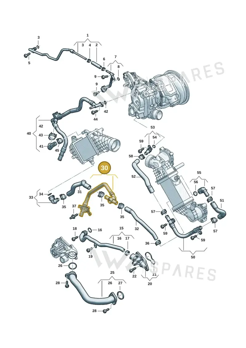 06M122480D — Audi A5 Limousine (2024-2025) diagram 06m121000, position 30