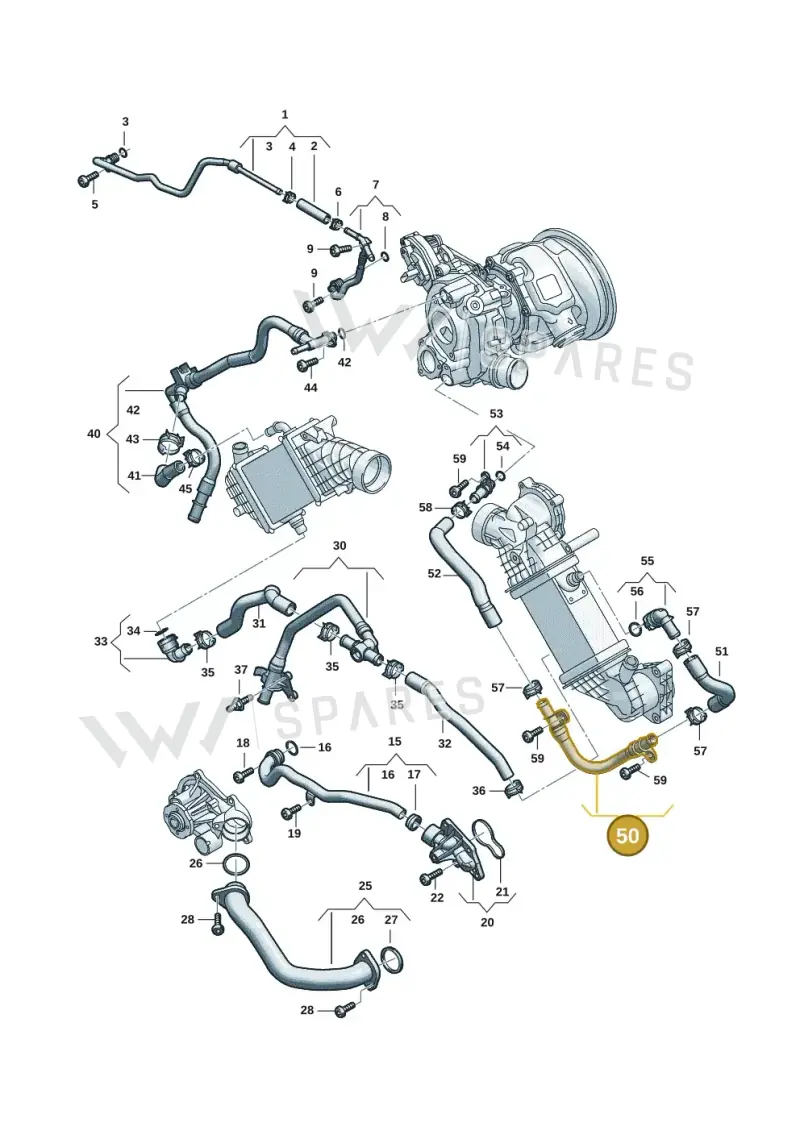 06M122483L — Audi A5 Limousine (2024-2025) diagram 06m121000, position 50
