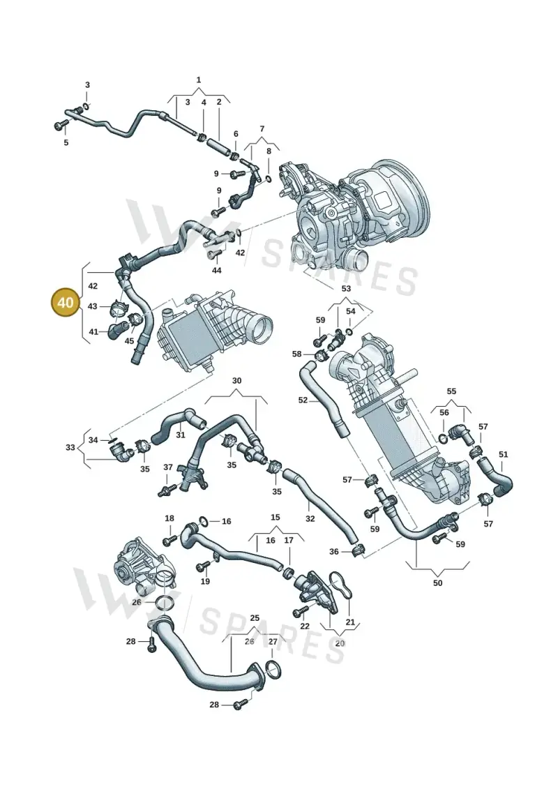 06M122484F — Audi A5 Limousine (2024-2025) diagram 06m121000, position 40