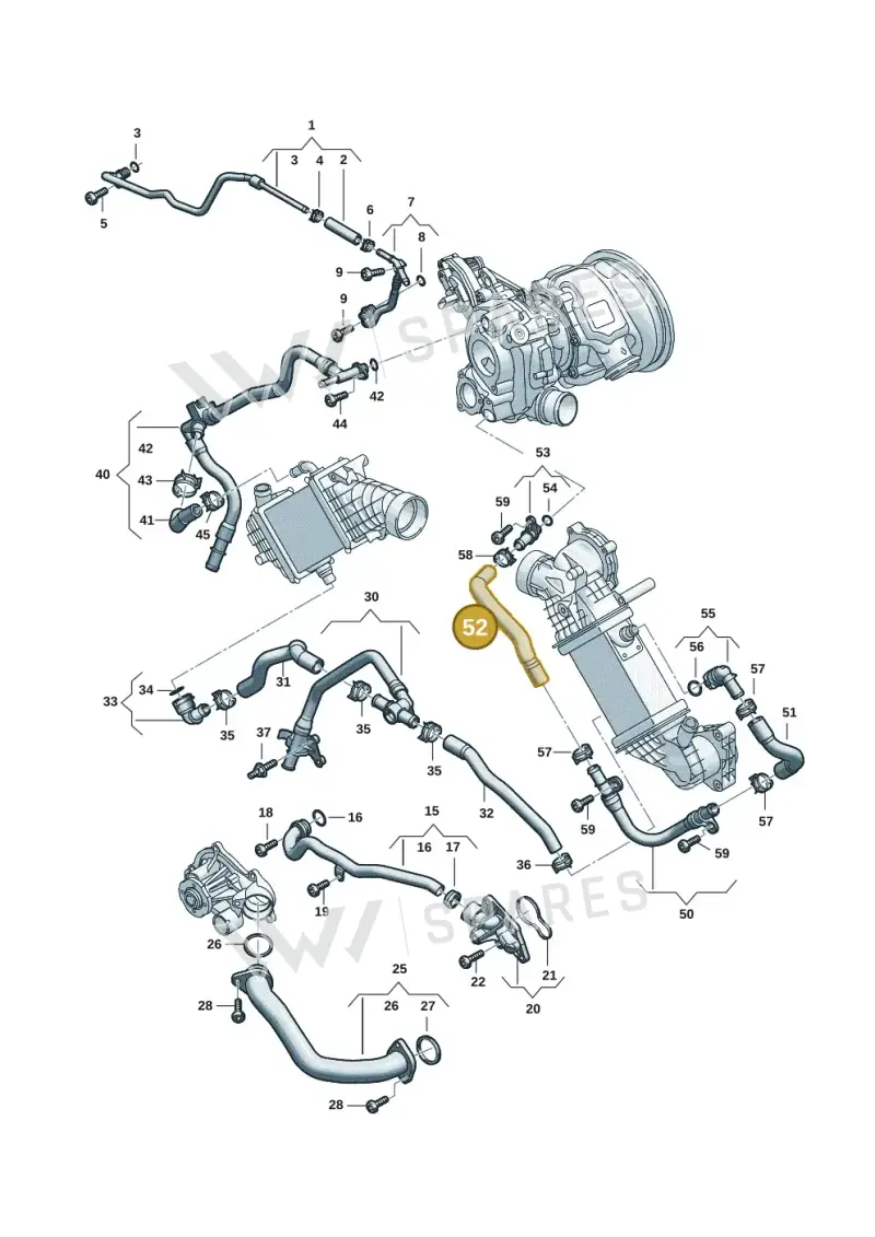 06M122919G — Audi A5 Limousine (2024-2025) diagram 06m121000, position 52