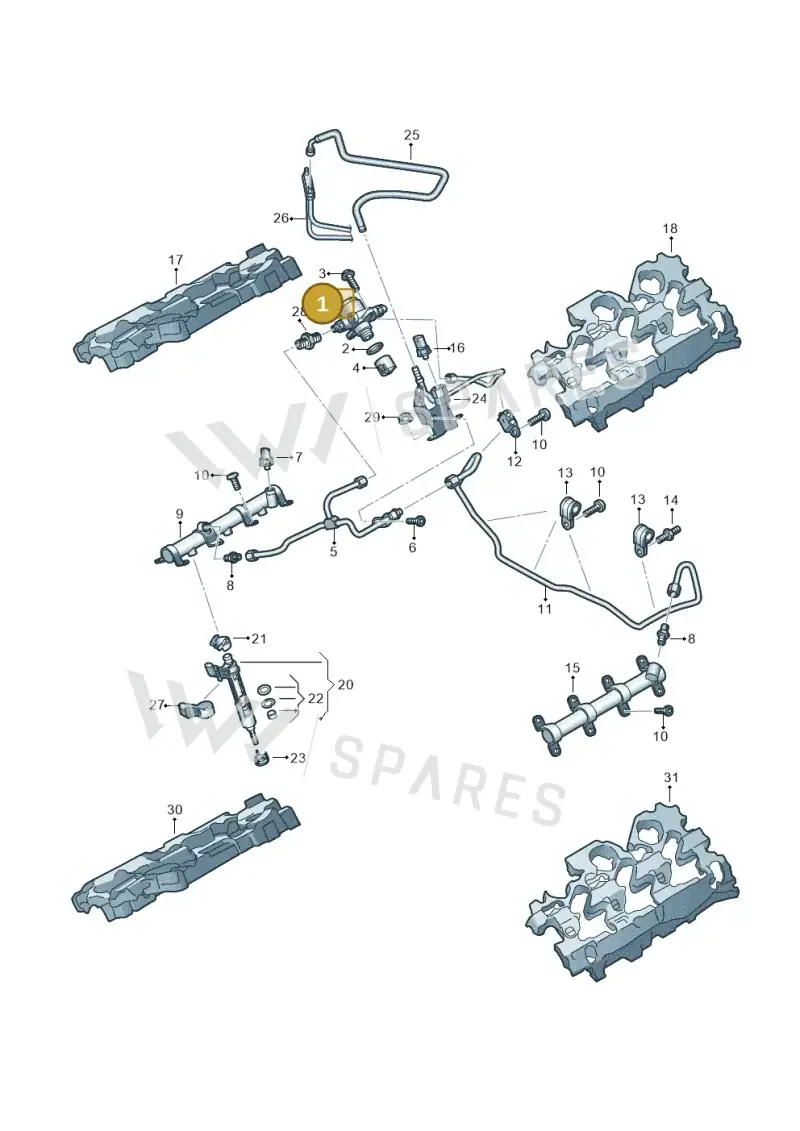 06M127026P — Audi A6 2.0 (2018-) diagram 849133540, position 1