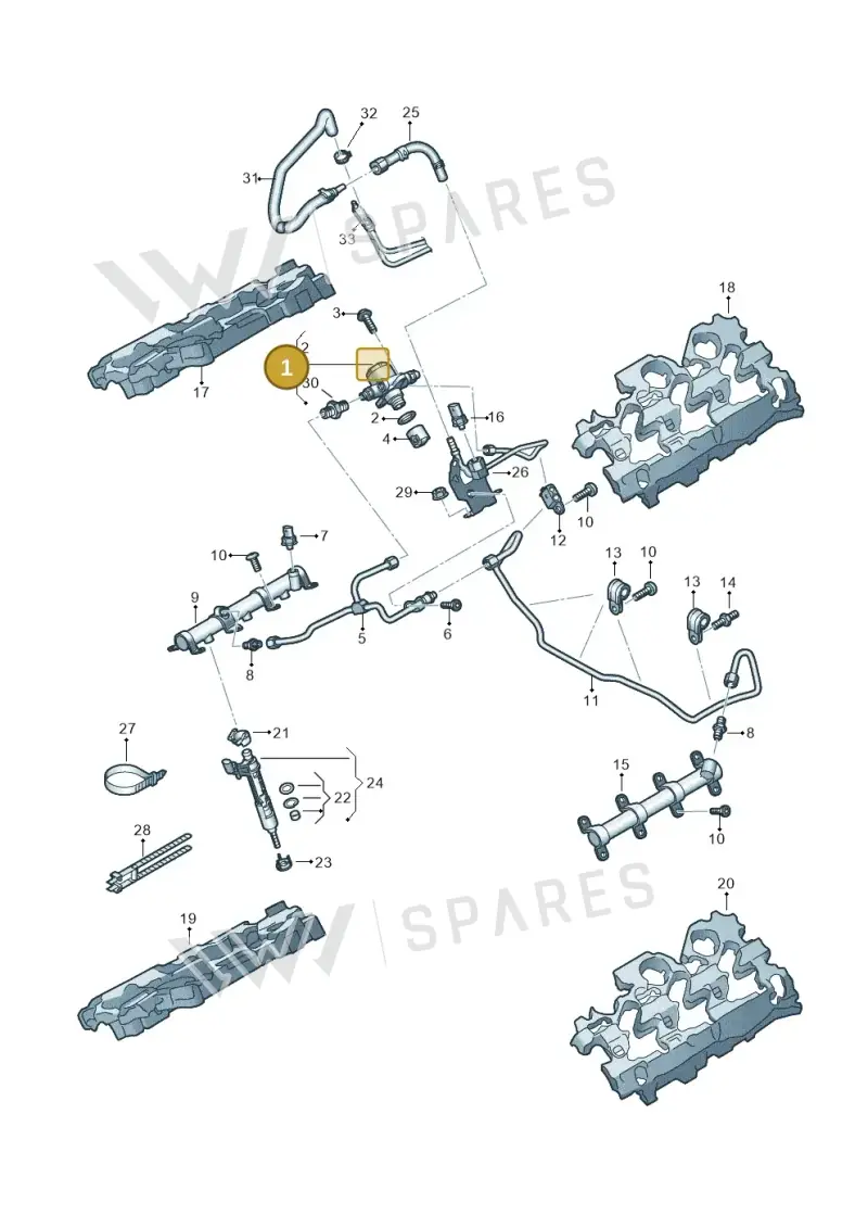 06M127026P — Audi Q8 Quattro 3,0 (2018-) diagram 439133150, position 1
