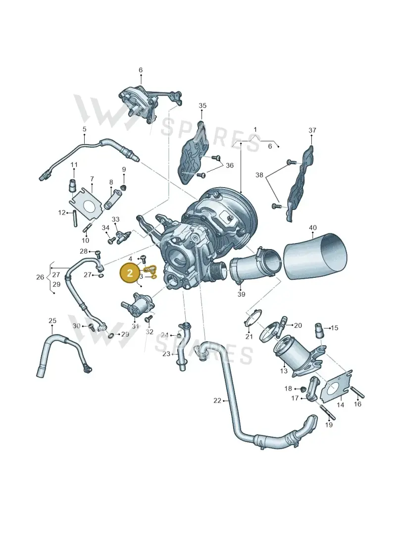 06M145040A — Audi A5 Limo 2.0 (2024-) diagram 8wk145225, position 2