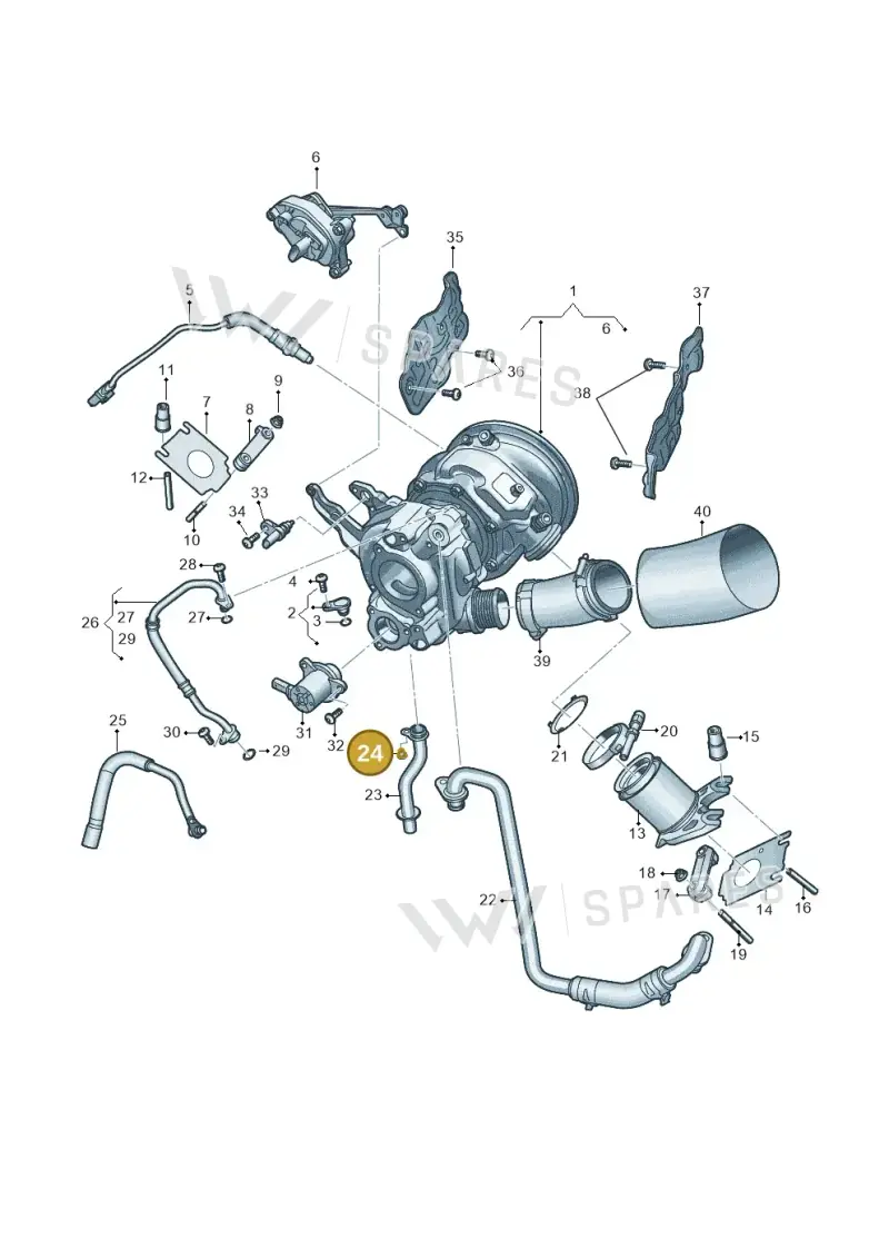 06M145263A — Audi A5 Limo 2.0 (2024-) diagram 8wk145225, position 24