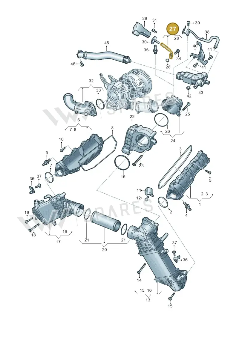 06M145671G — Audi A5 Limousine (2024-2025) diagram 8wk145625, position 27