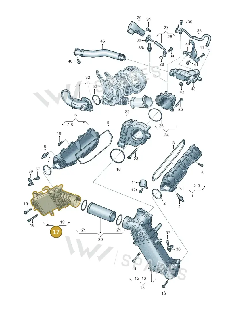 06M145681G — Audi A5 Limousine (2024-2025) diagram 8wk145625, position 17