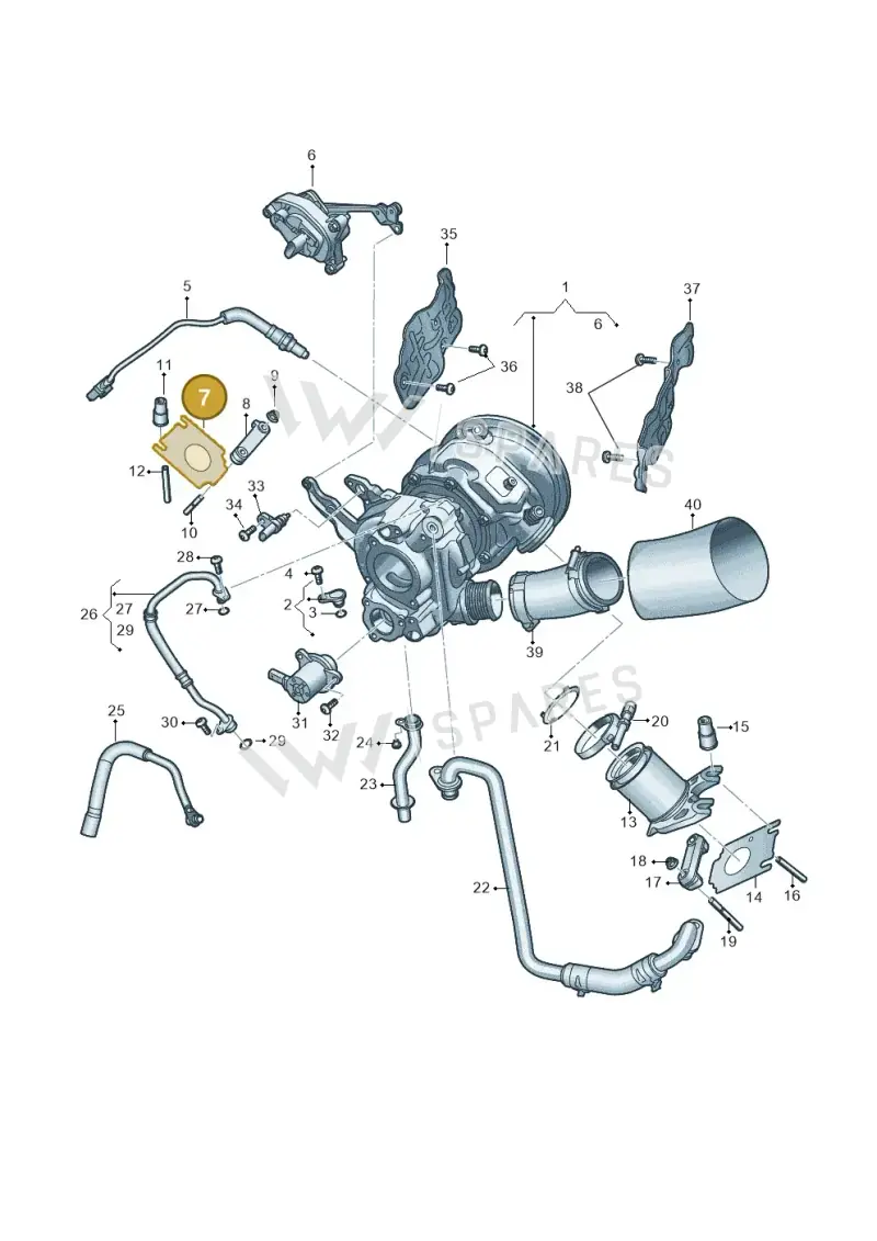 06M253039G — Audi A5 Limo 2.0 (2024-) diagram 8wk145225, position 7
