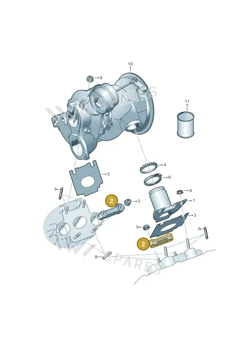 06M253709F — Audi Q8 Quattro 3,0 (2018-) diagram 849253200, position 2