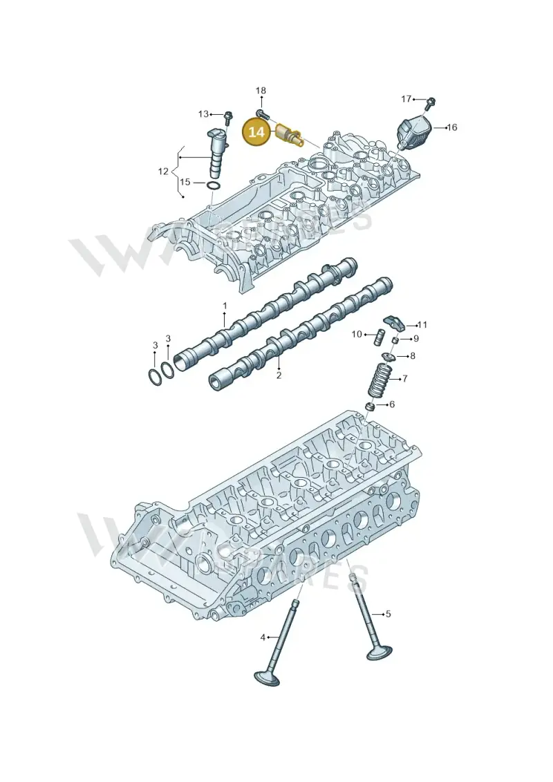 06M907601D — Audi RSQ3 Sportback (2019-2024) diagram 898109100, position 14