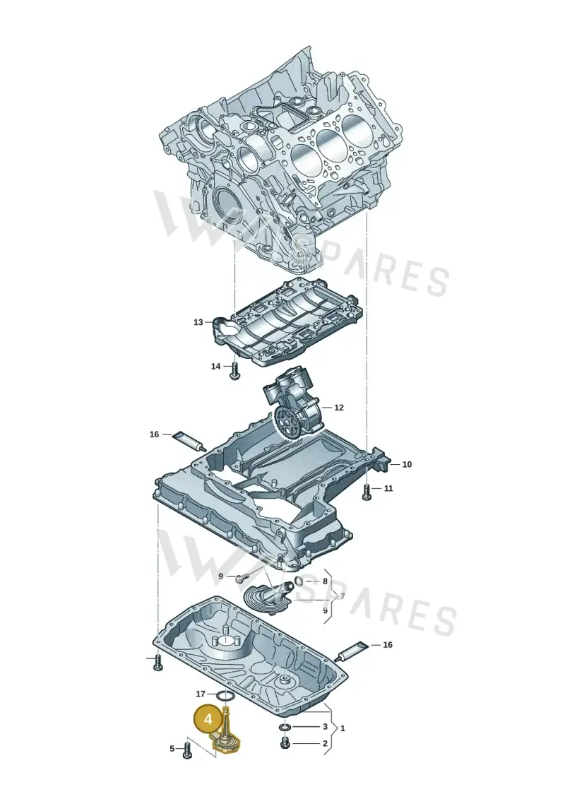 06M907637A — Audi Q8 Quattro 3,0 (2018-) diagram 849103191, position 4