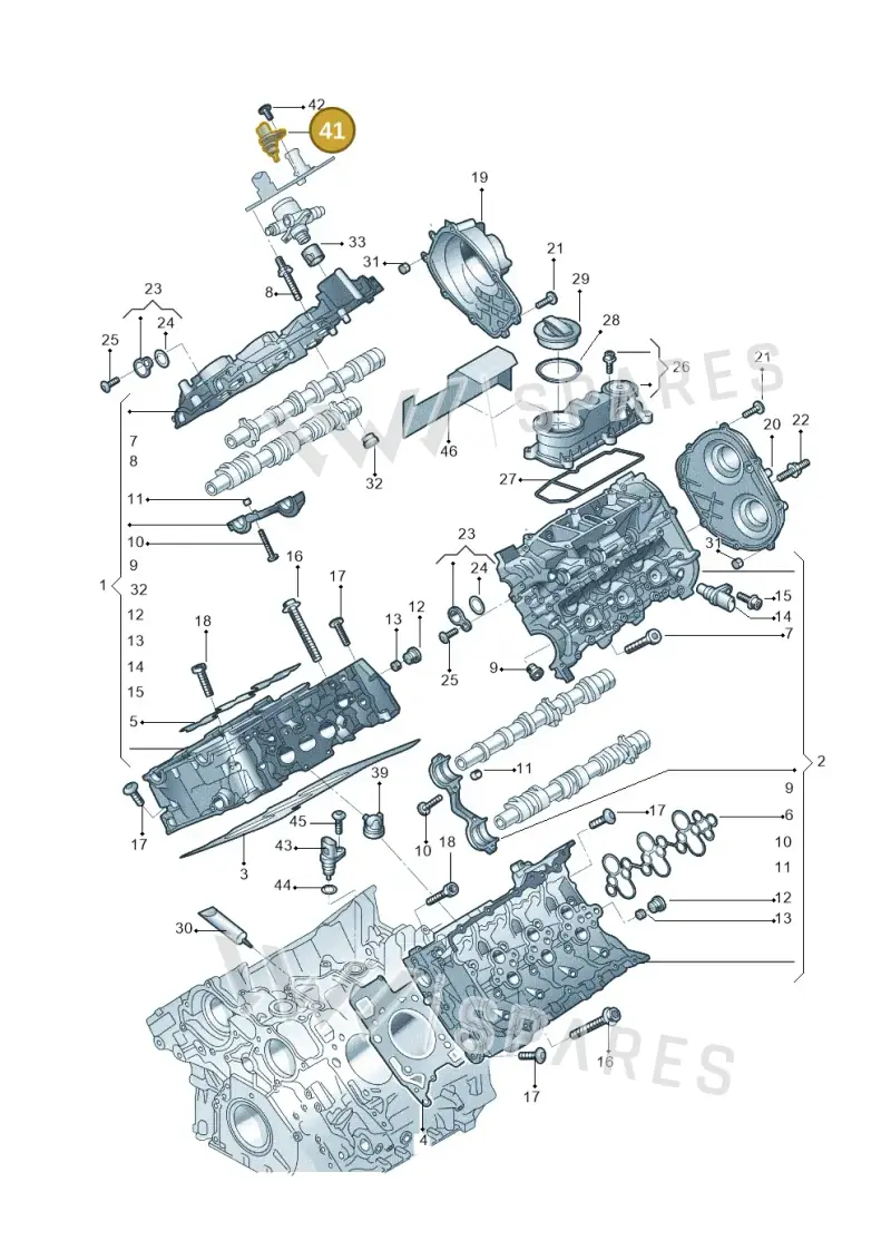 06M919501 — Audi A6 L 2.0 (2018-) diagram 577103033, position 41