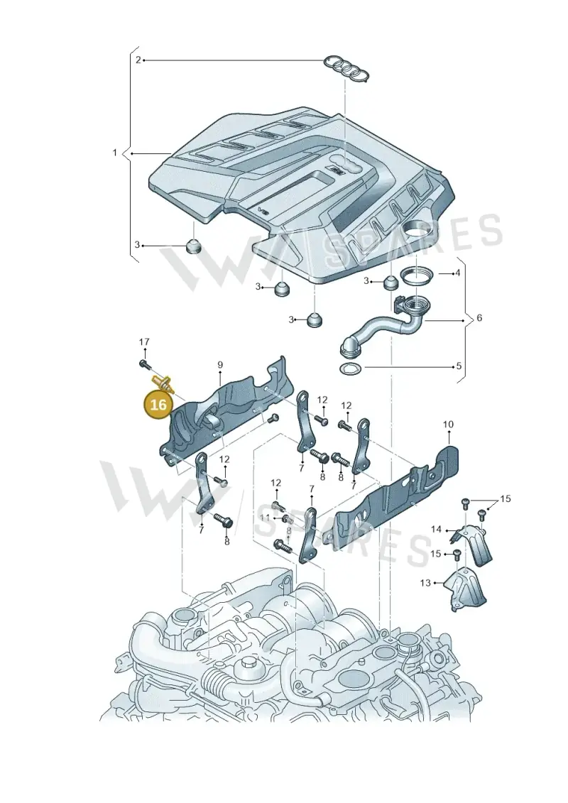 06M919501 — Audi RS Q8 Quattro (2019-) diagram 595103049, position 16