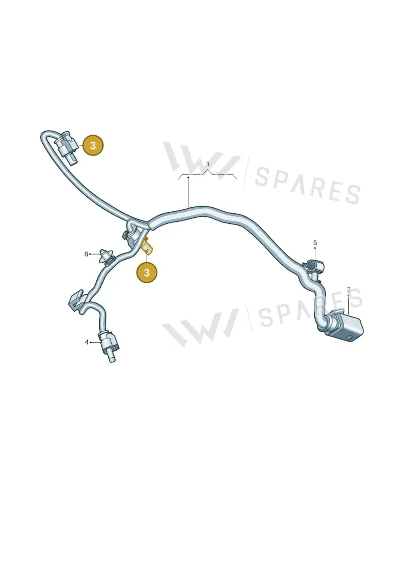 06M971461 — Audi A6 2.0 (2018-) diagram 849971500, position 3
