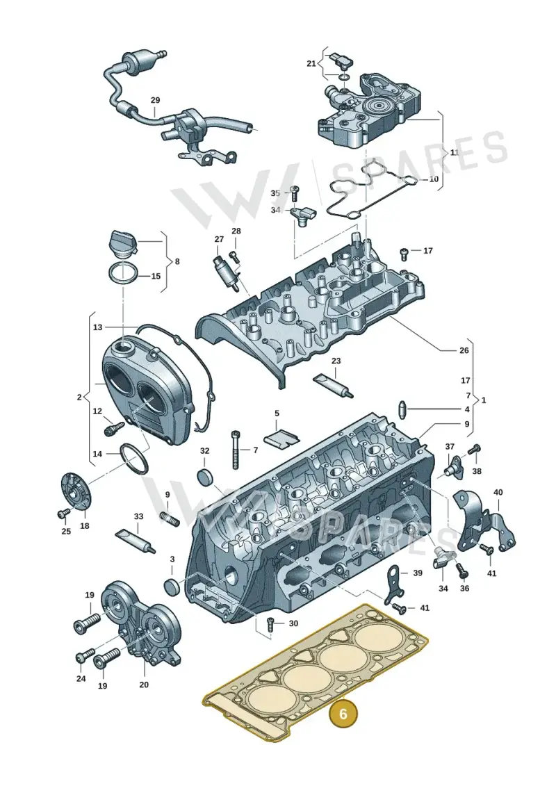 06N103383A — Audi Q5 (2016-2020) diagram 849103032, position 6